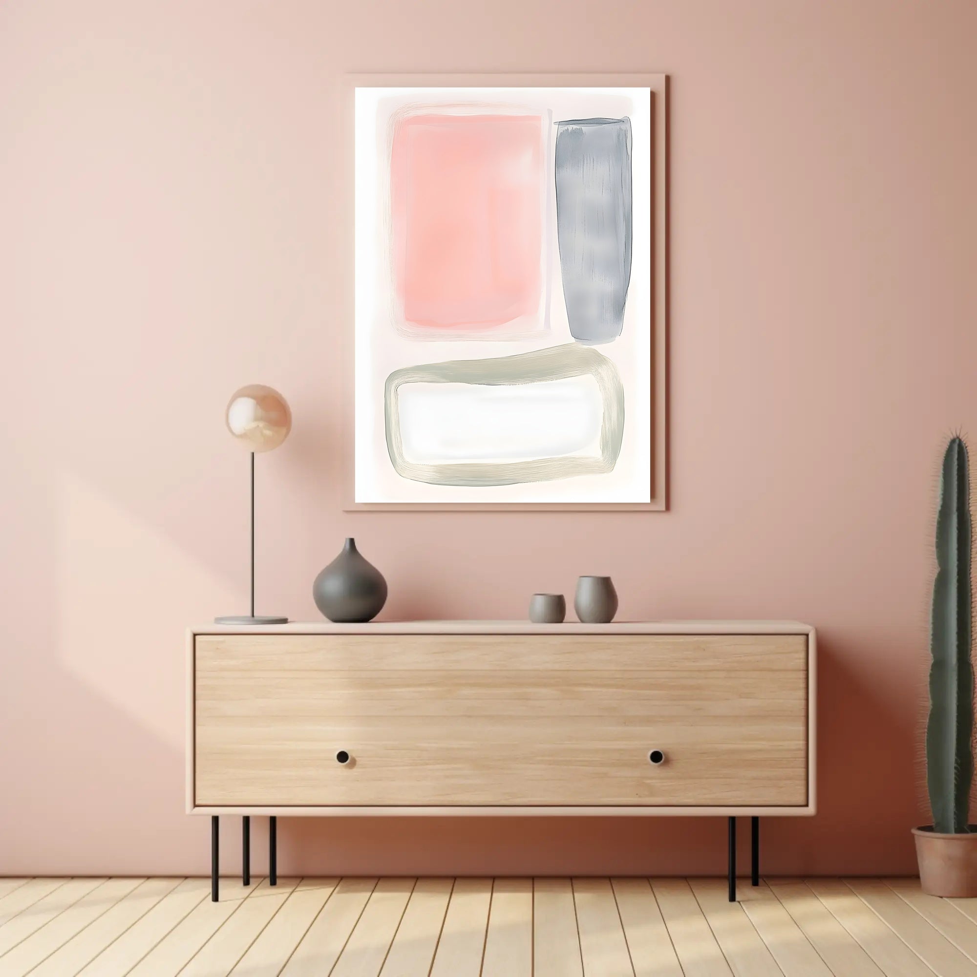 Abstract Harmony Minimalist Poster Modern Wall Art Print