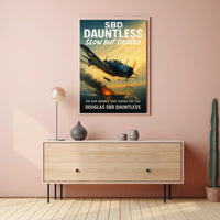 Douglas SBD Dauntless The Dive Bomber Poster PosterGoat