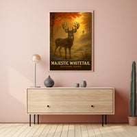 Majestic Whitetail Autumn Dawn Poster