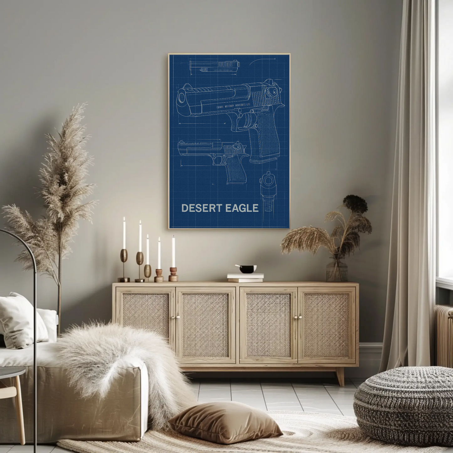 Desert Eagle Technical Blueprint IMIS Poster