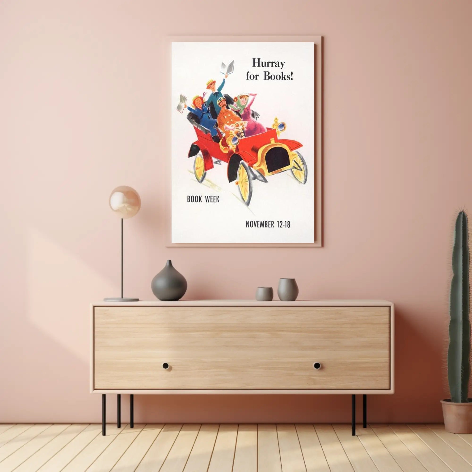 Hurray for Books! Poster PosterGoat