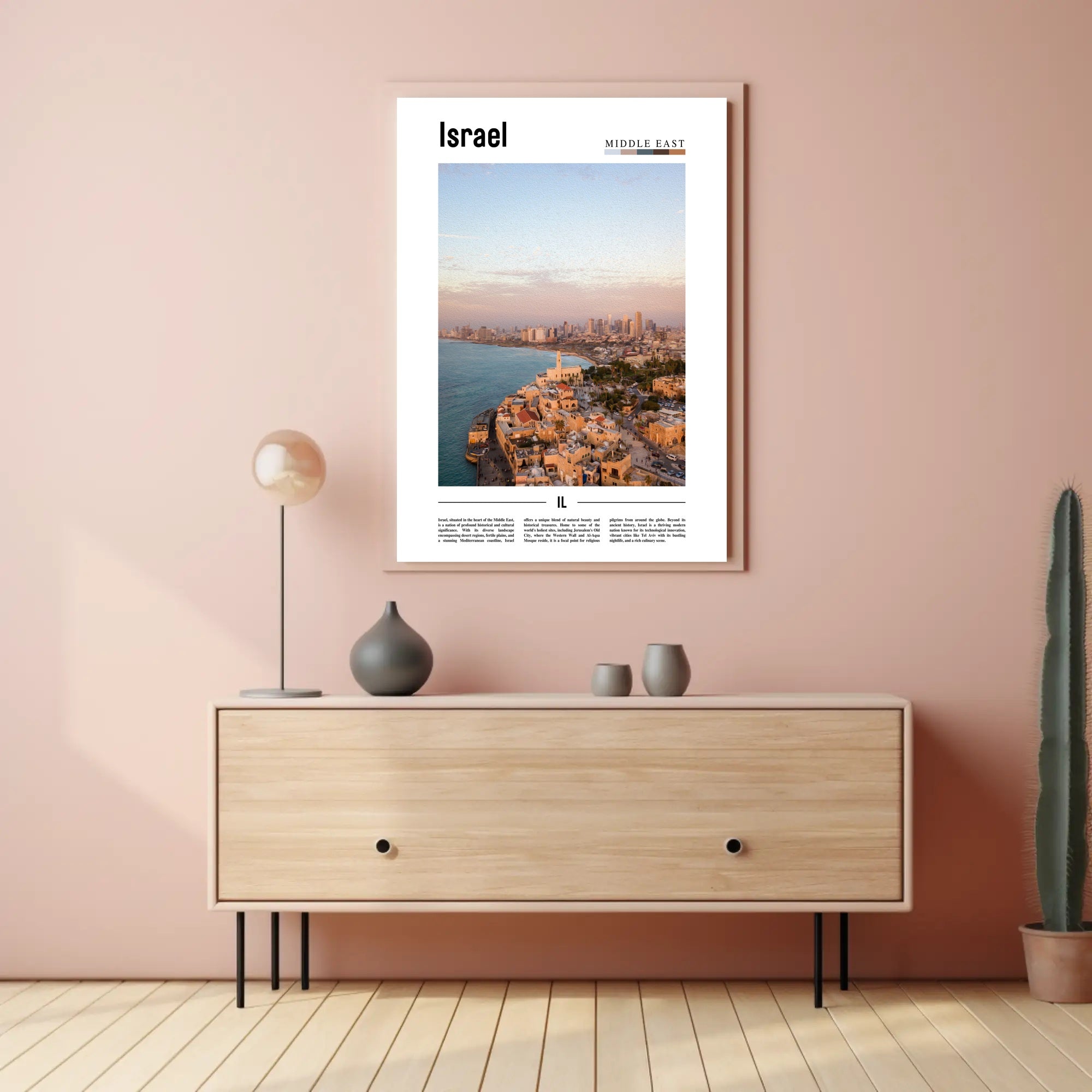 Israel's Vibrant Cityscape: A Celebratory Urban or Cityscape Poster PosterGoat