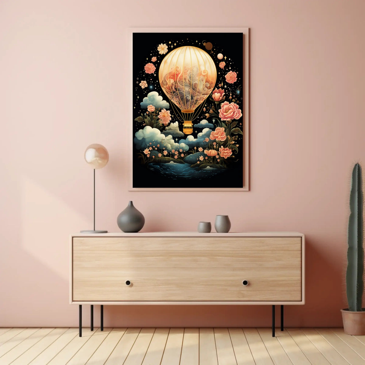 Dreamscape Voyage Surrealism Whimsical Adventure Poster