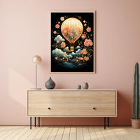 Dreamscape Voyage Surrealism Whimsical Adventure Poster