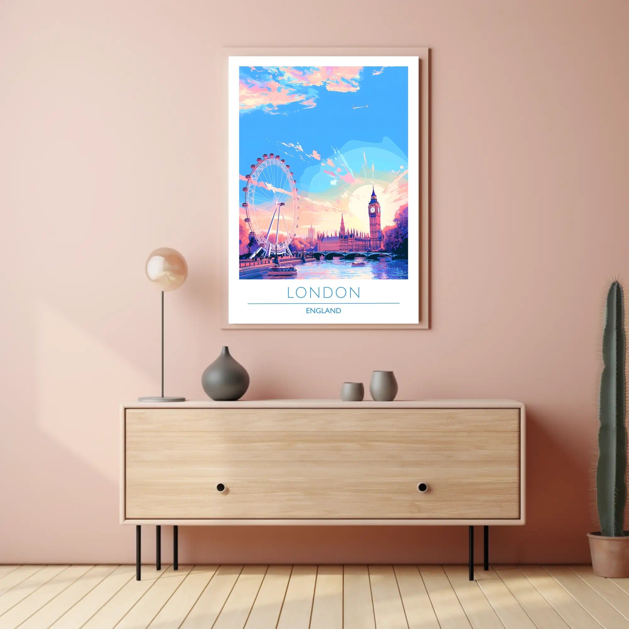 London Skyline at Sunset Poster