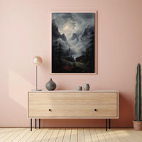 Journey Through The Misty Mountains Poster PosterGoat