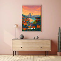 Busan Scenic View Travel Poster