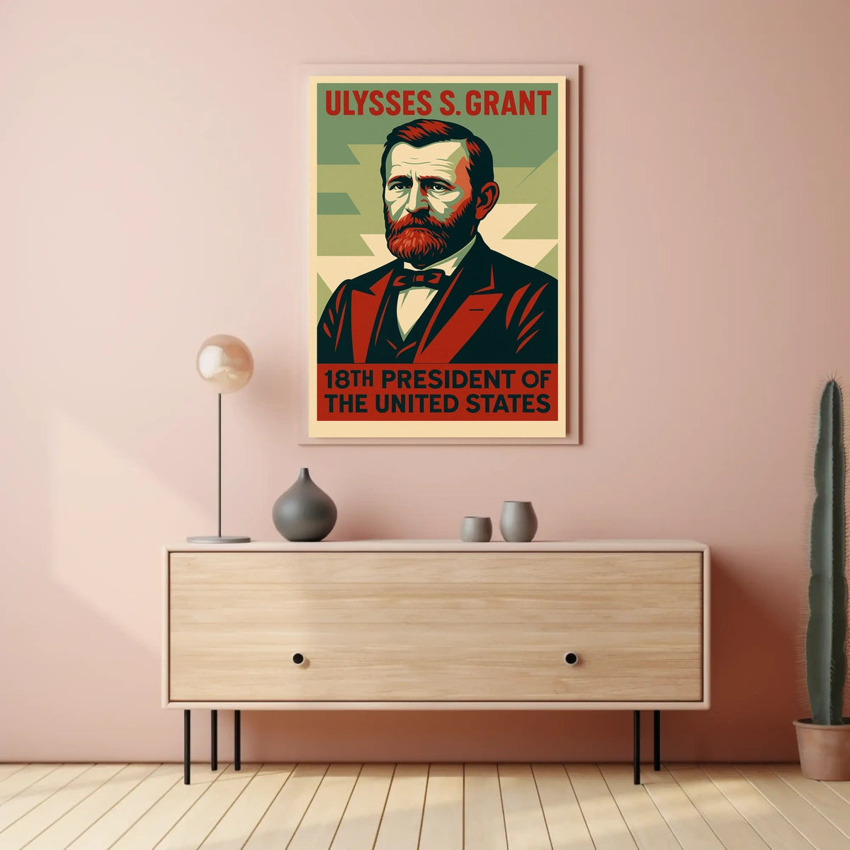 Ulysses Grant Presidential Heritage Decor Portrait Poster