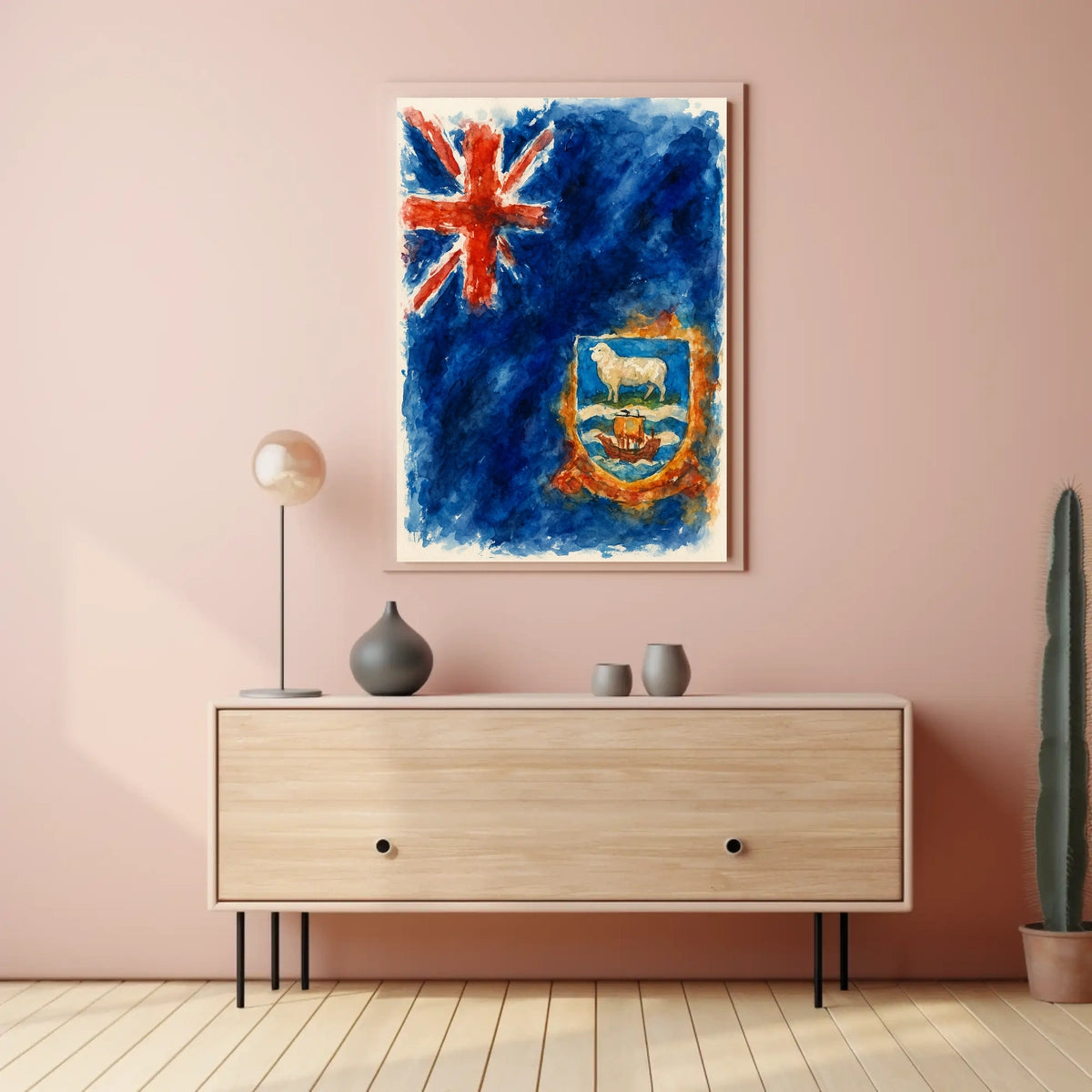 Falkland Islands Flag Art Poster