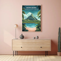Scenic Bora Bora Travel Poster PosterGoat