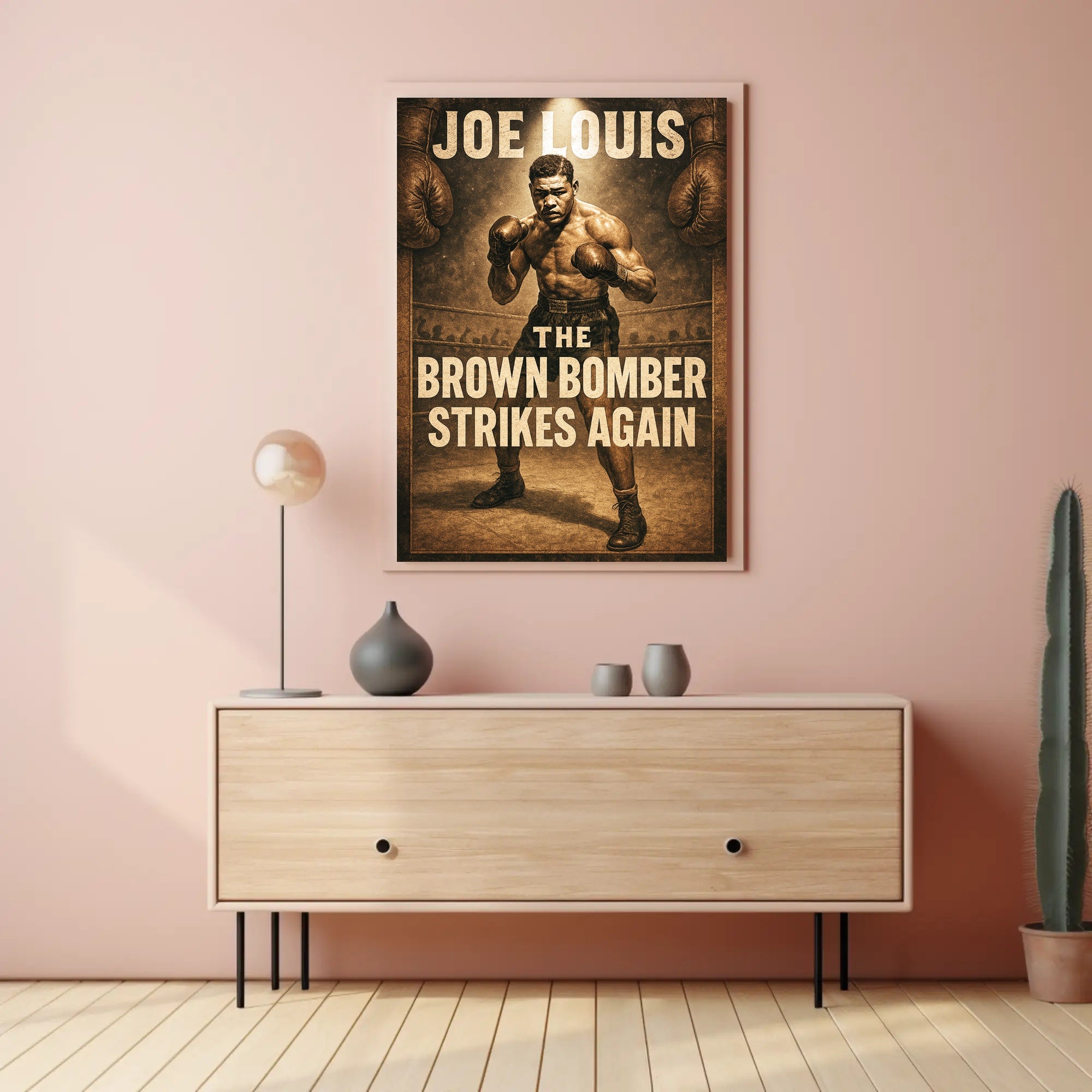 Joe Louis The Brown Bomber Poster PosterGoat