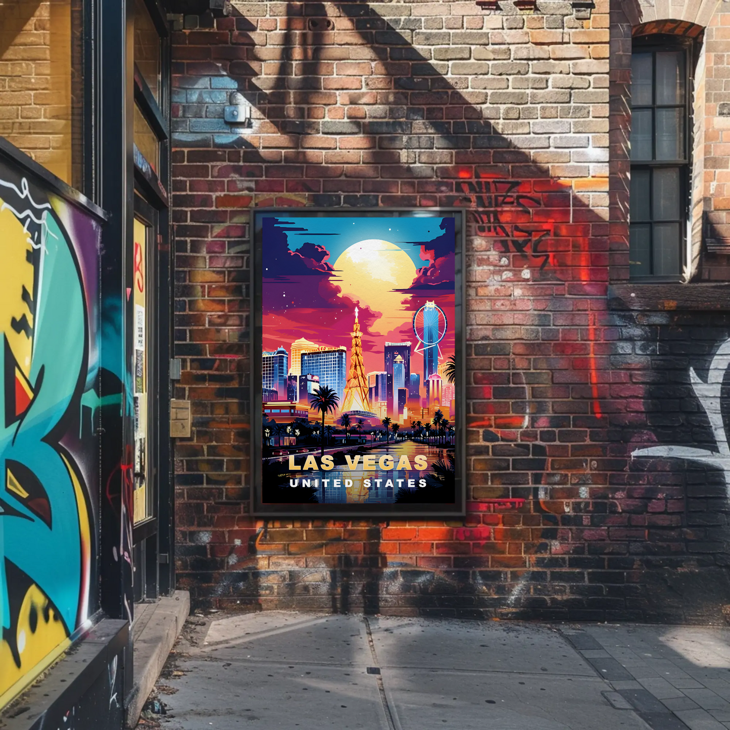 Las Vegas Vintage Travel Poster