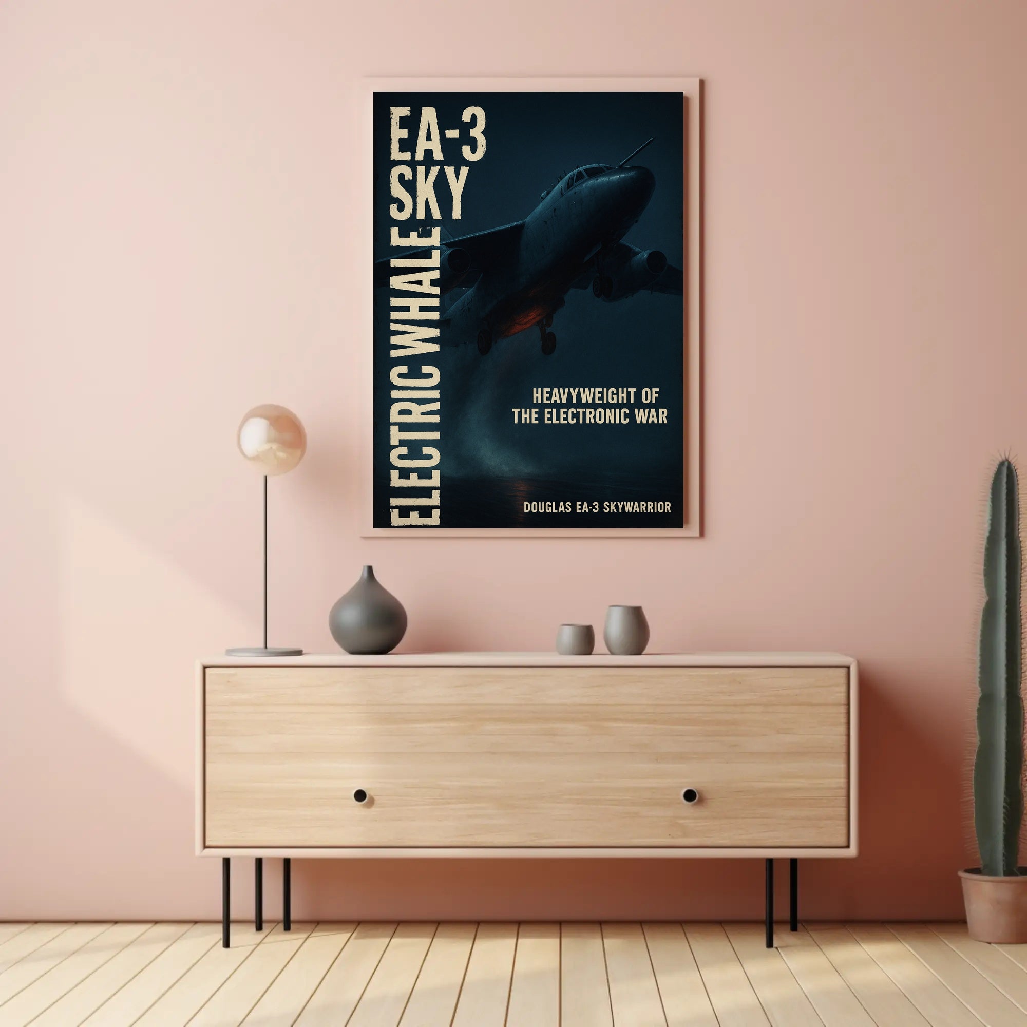 Douglas EA-3 Skywarrior Aircraft Military Recruitment Poster