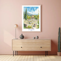 Athens Ancient Ruins Poster PosterGoat