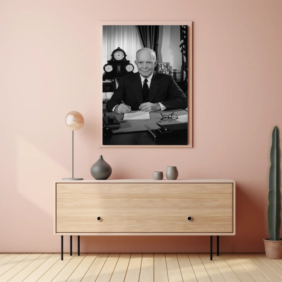 Presidential Portrait in the Oval Office – Dwight D. Eisenhower Poster