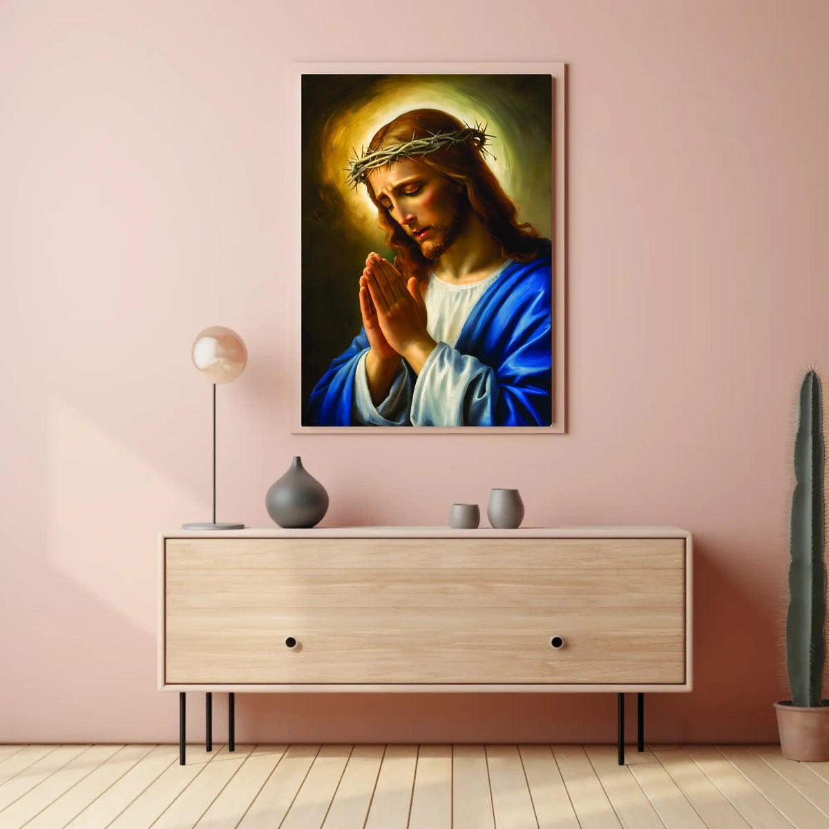 The Prayerful Savior Poster