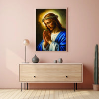 The Prayerful Savior Poster