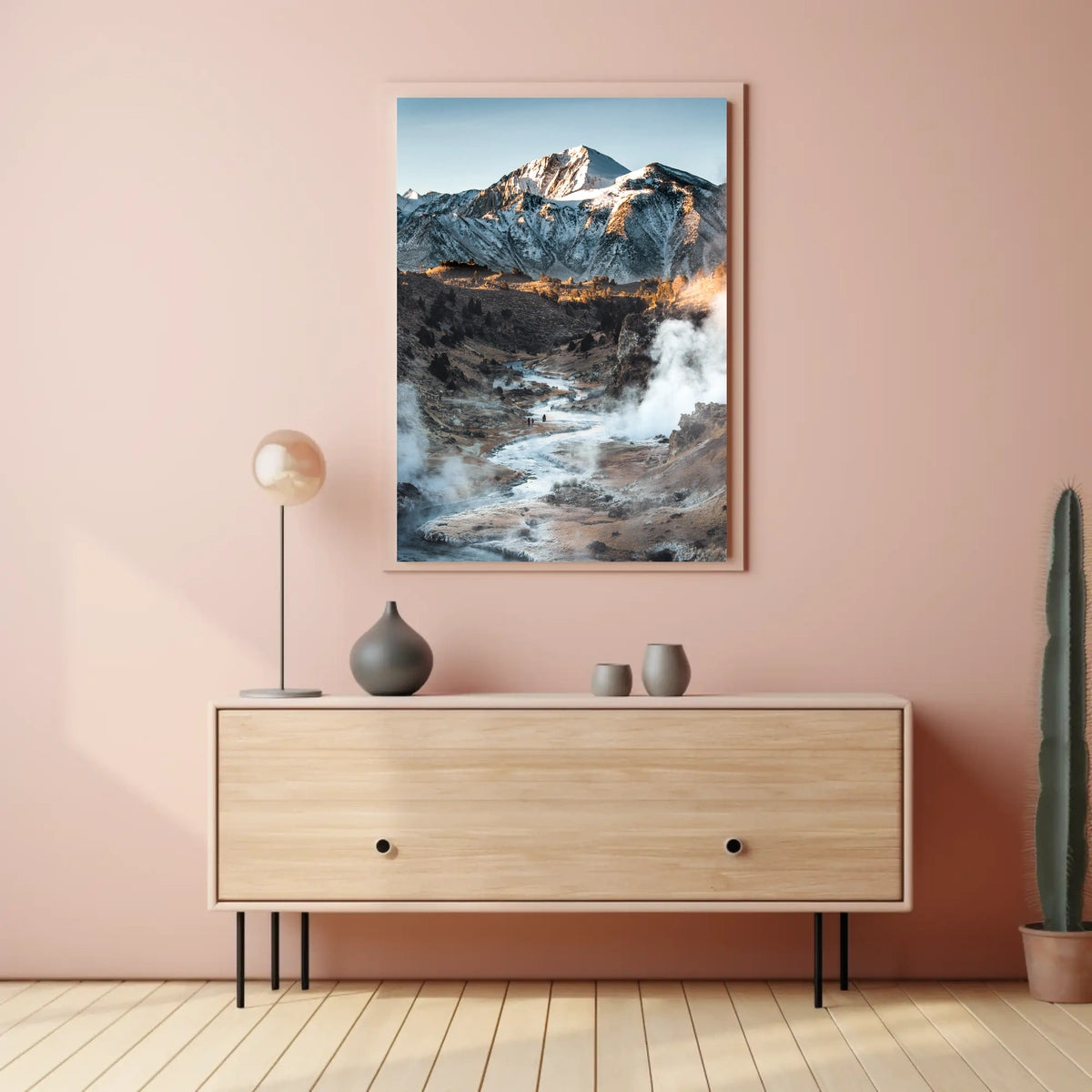 Majestic Snow-Capped Mountain Wilderness Adventure Poster