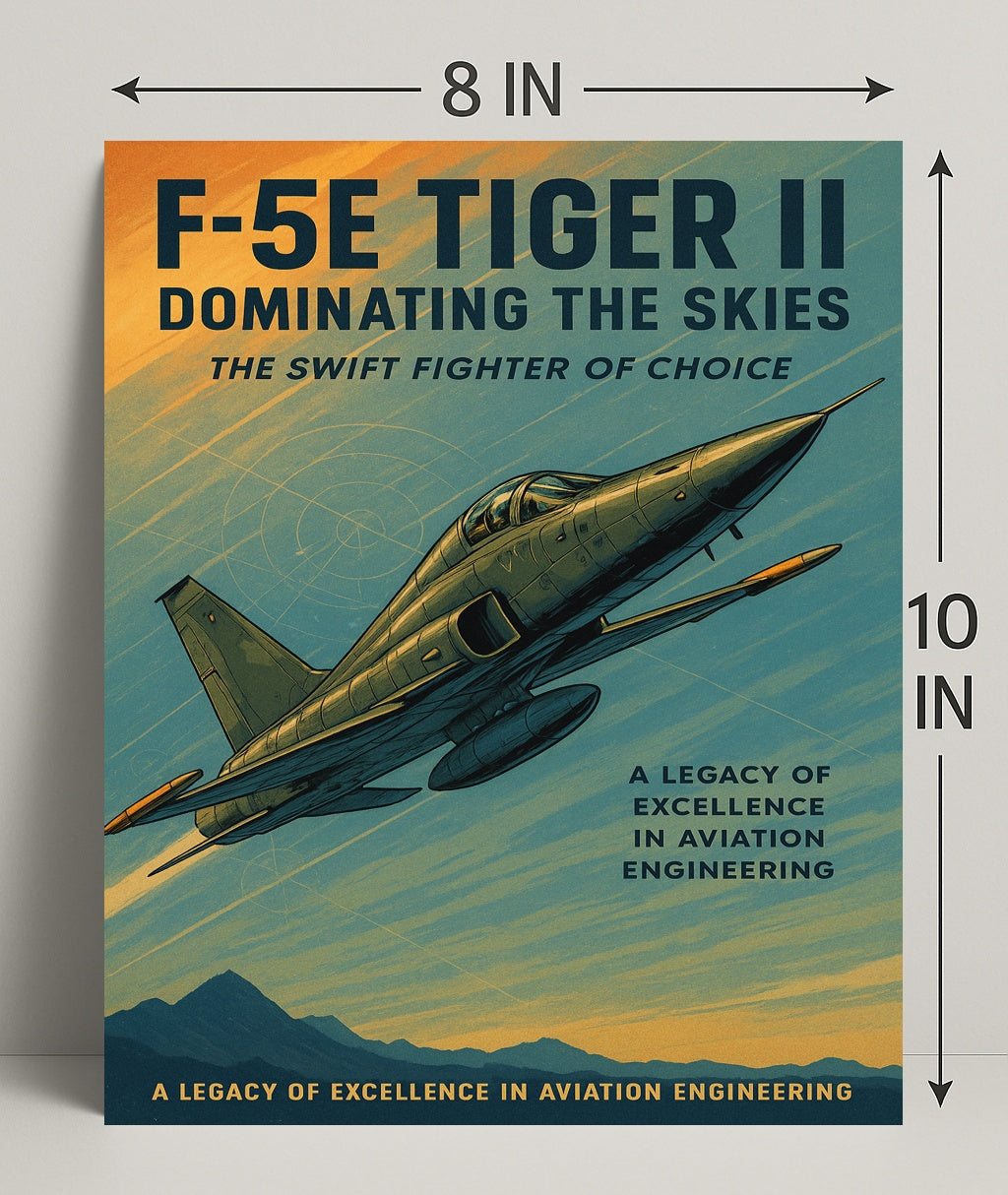 F-5E Tiger II Dominating the Skies Poster PosterGoat
