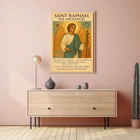 Saint Raphael the Archangel Spiritual Iconography Heritage Poster