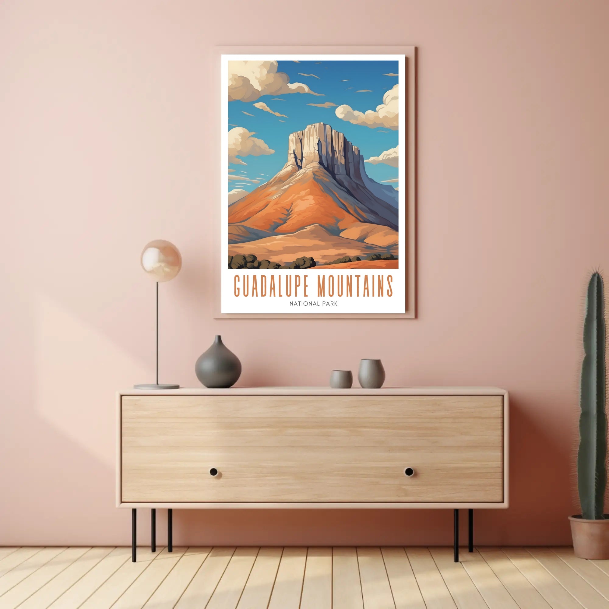 Guadalupe Mountains National Park Poster Scenic Print