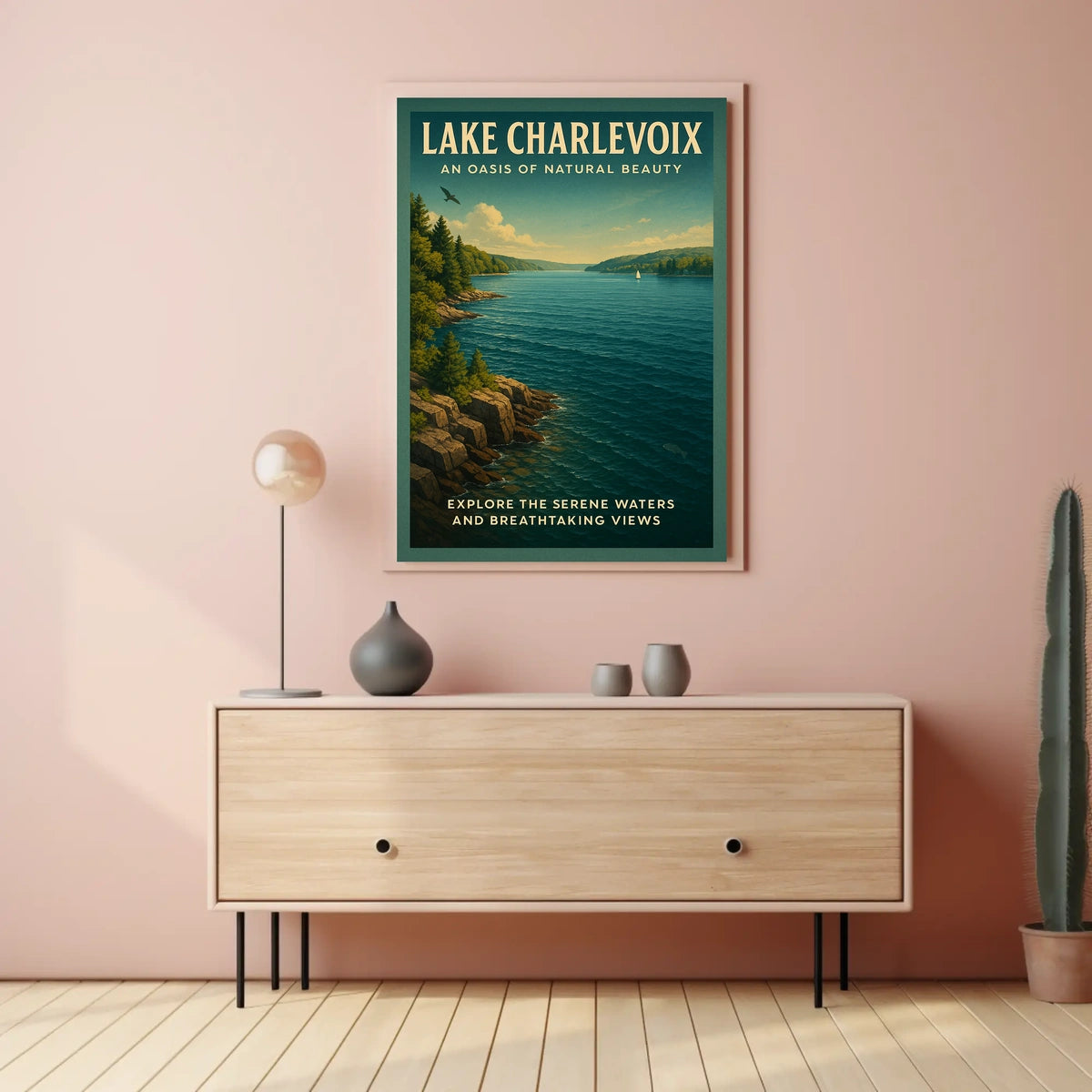 Lake Charlevoix An Oasis Of Natural Poster
