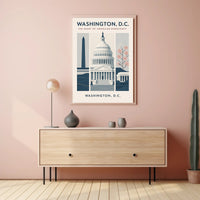 Washington, D.C., Heart of Democracy Urban or Cityscape Poster PosterGoat