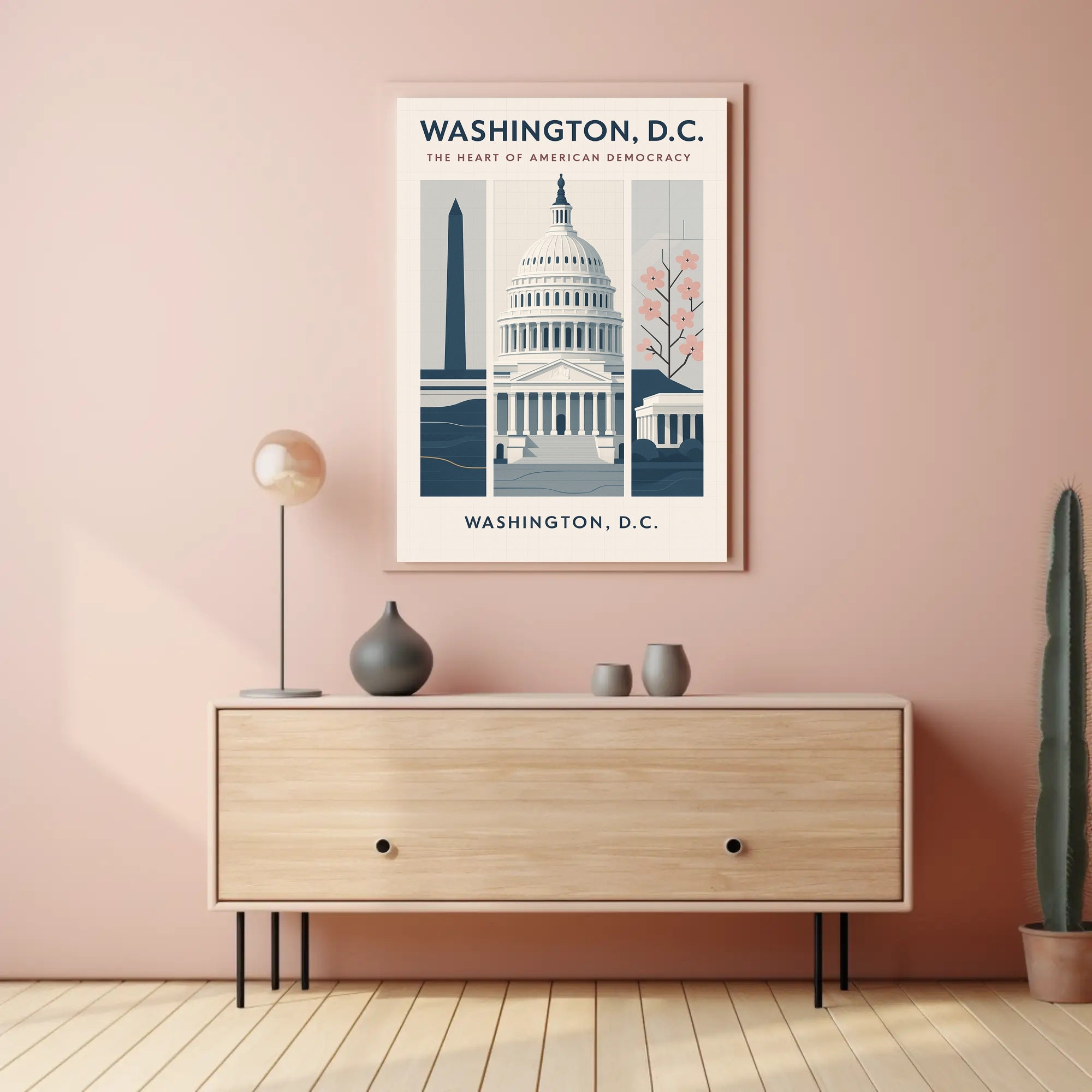 Washington, D.C., Heart of Democracy Urban or Cityscape Poster PosterGoat
