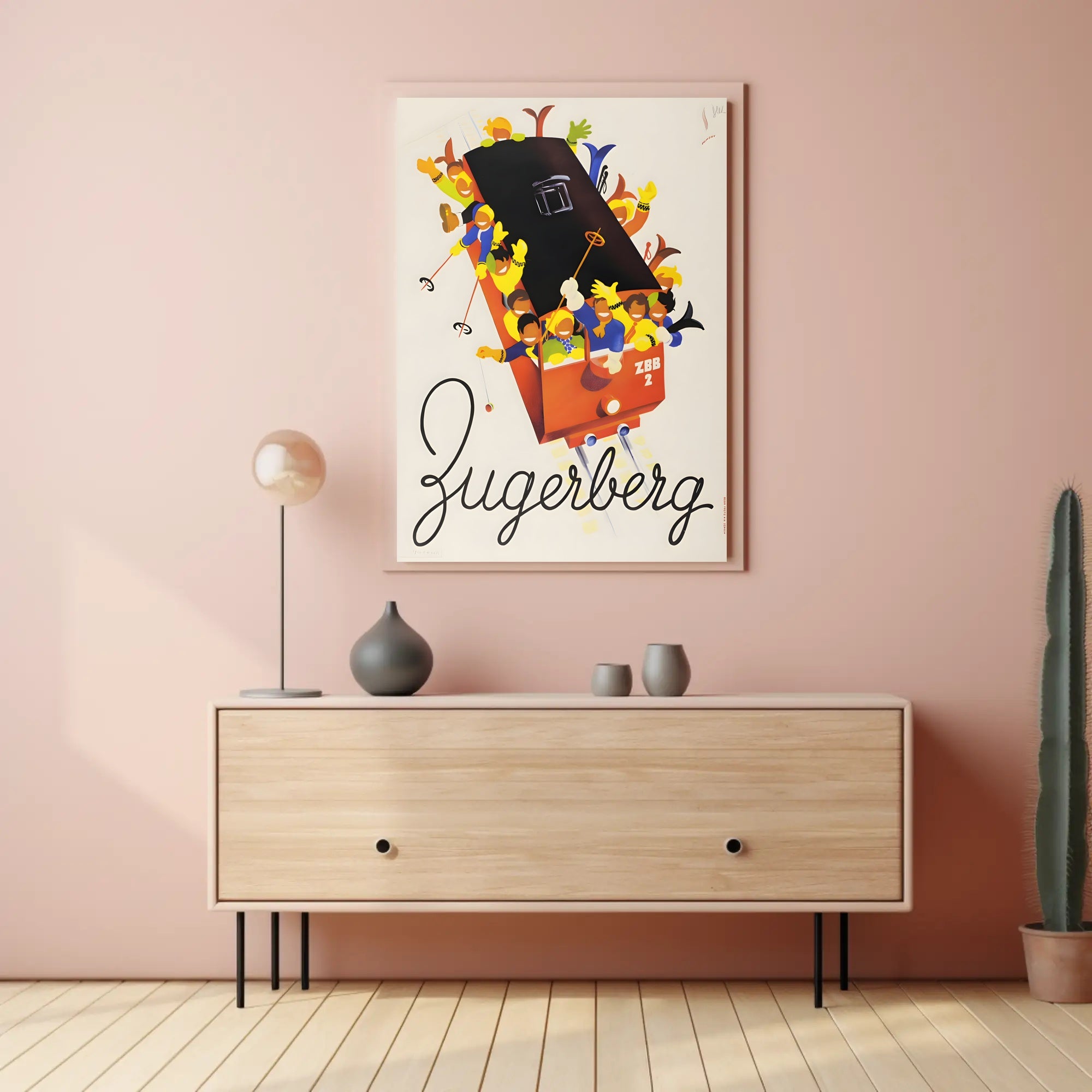 Cable Car Adventure in Switzerland Travel Poster PosterGoat