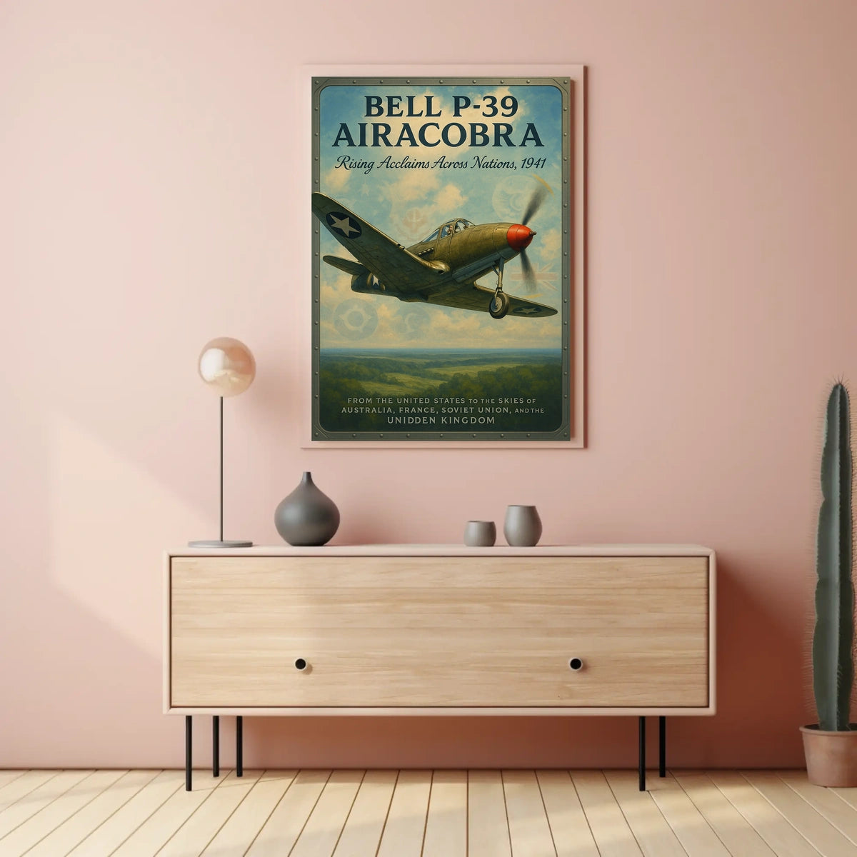 Bell P-39 Airacobra Rising Acclaims Poster