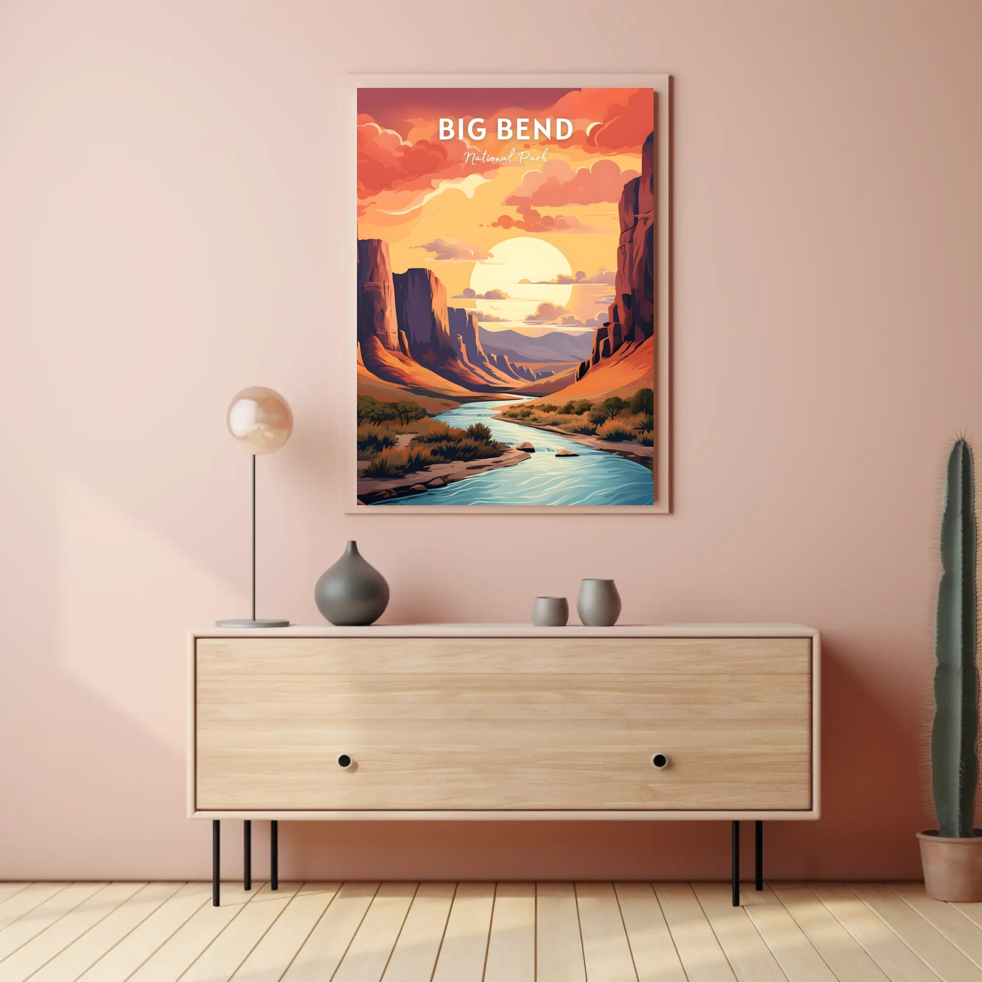 Big Bend National Park Landscape Travel Poster
