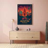 Austin's Vibrant Spirit Poster
