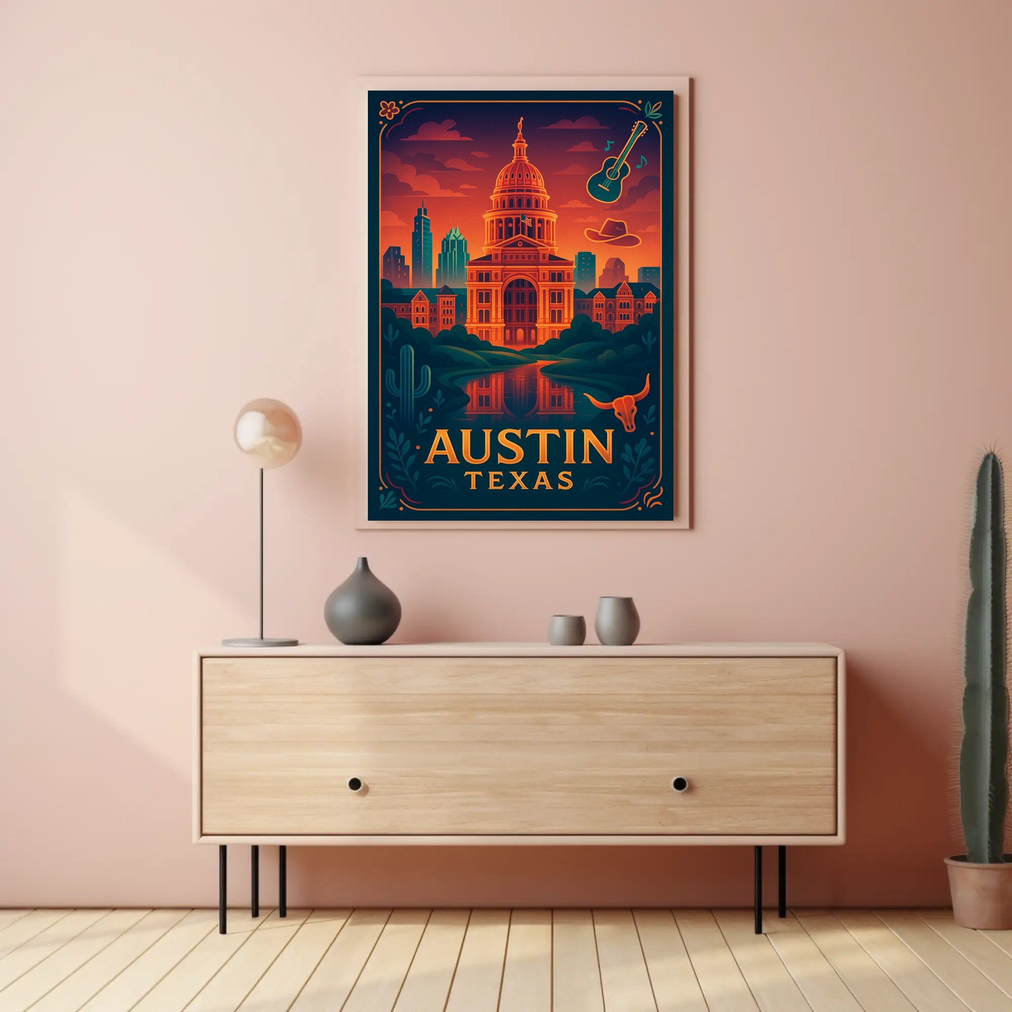 Austin's Vibrant Spirit Poster