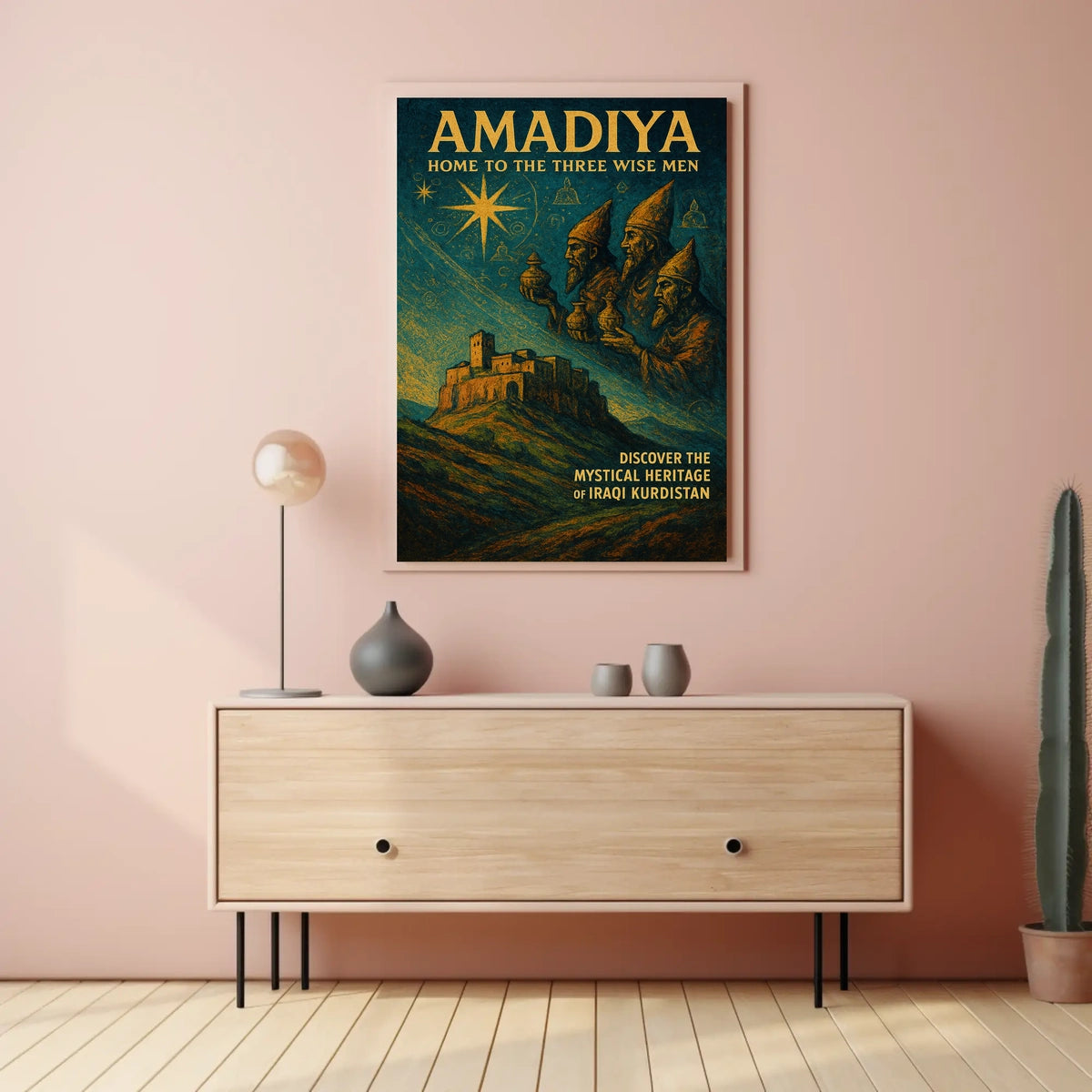 Amadiya Home to the Three Wise Men Poster