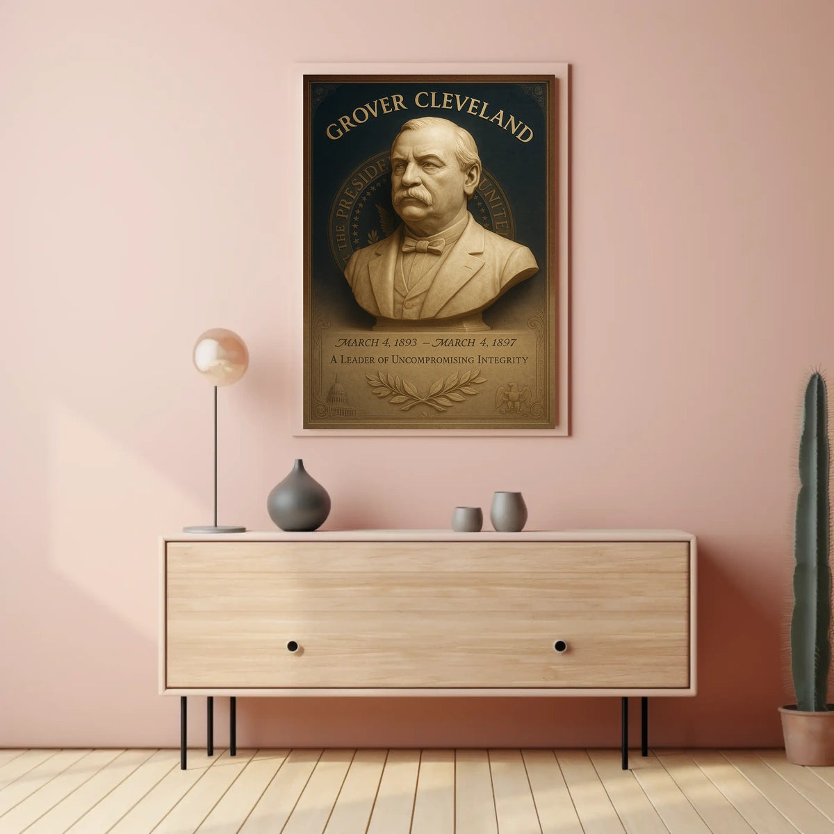 Grover Cleveland A Leader of Uncompromising Integrity Poster