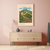 The Great Wall of China Travel Scenic Poster