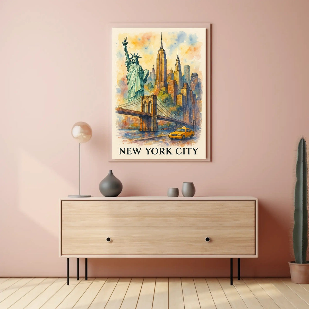 New York City A Watercolor Tribute
