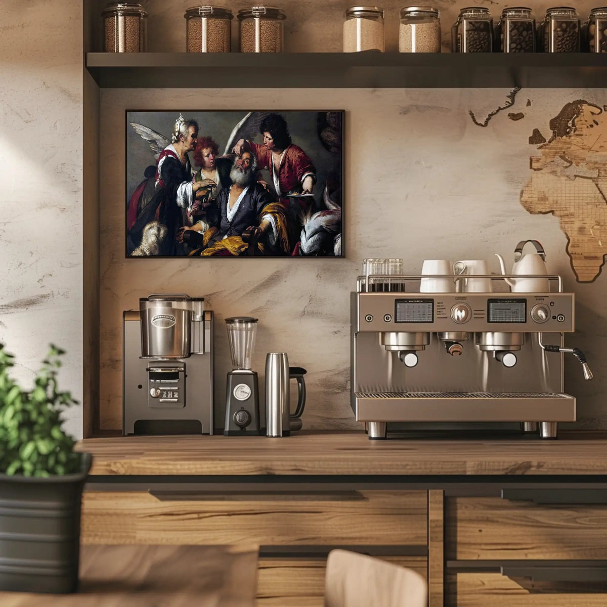 Baroque Healing Scene Art Historical or Presidential Poster