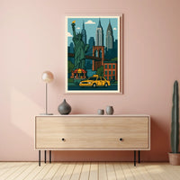 Iconic New York City Vibes Poster