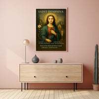 Saint Dymphna Patron of Mental Health Poster PosterGoat