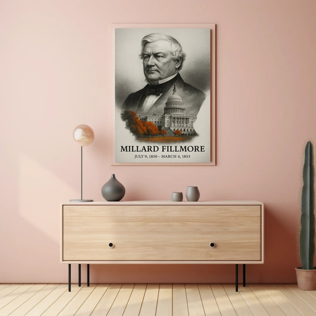 Millard Fillmore 13th President of the United States Reflections Poster