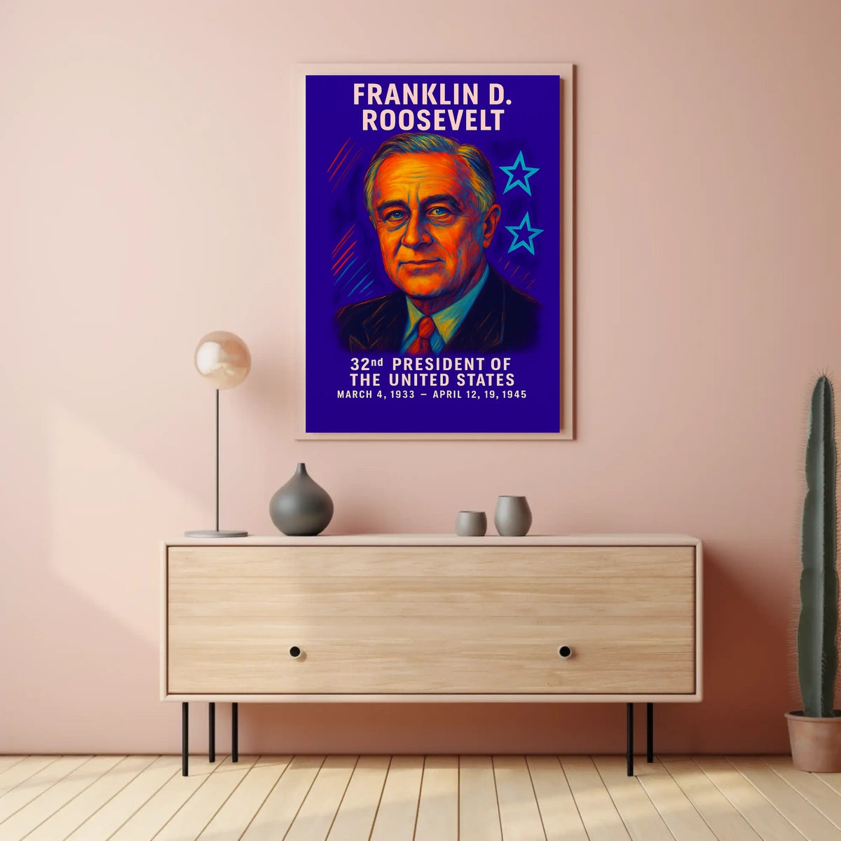 Franklin D. Roosevelt 32nd President Poster