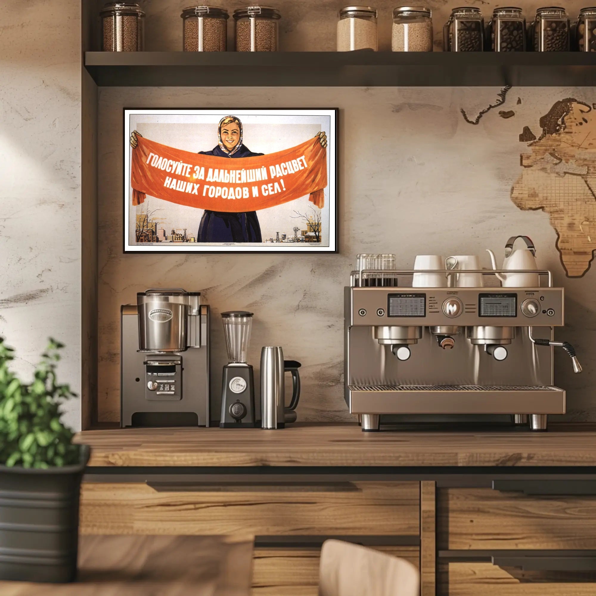 Vote for the Prosperity of Our Cities and Villages! Poster