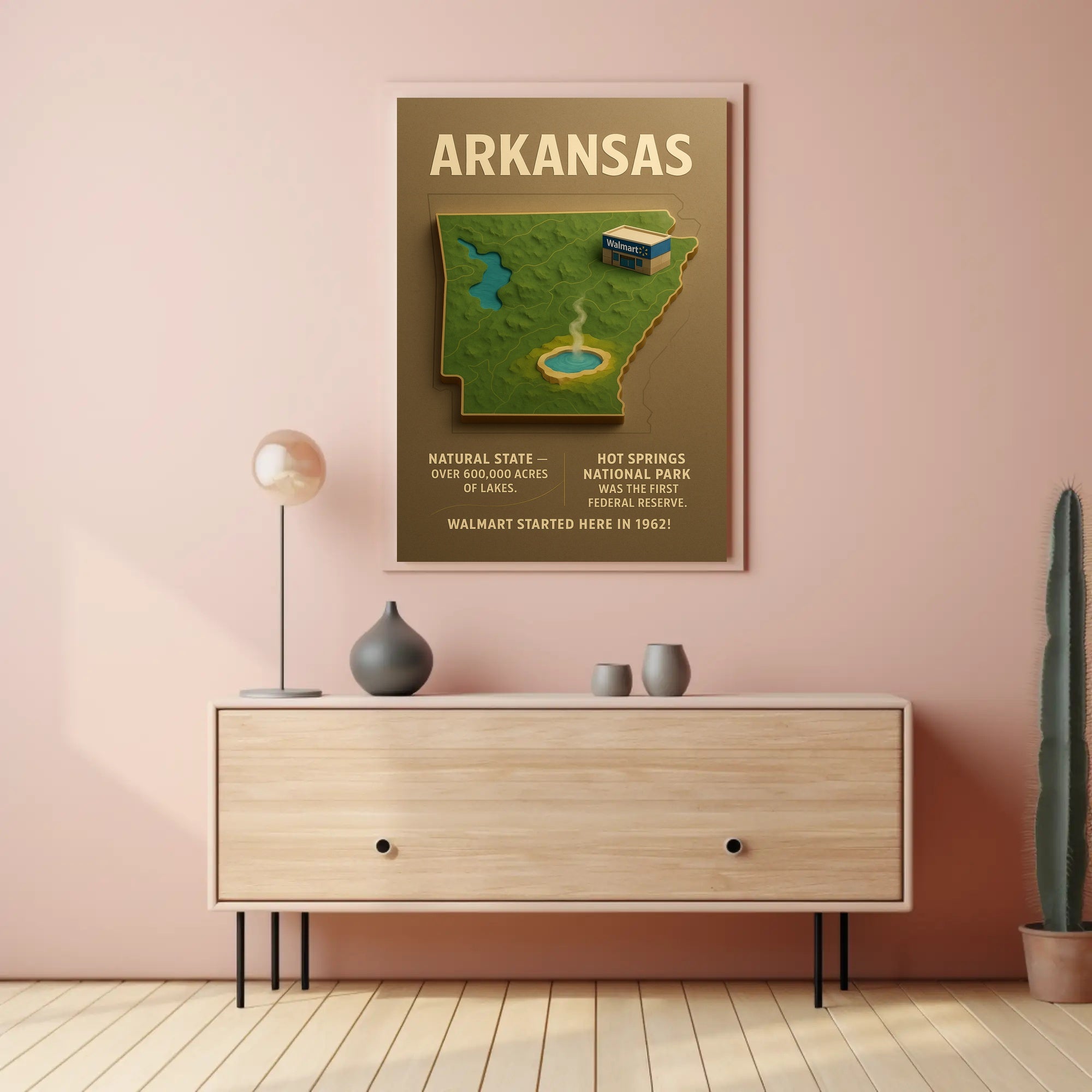 Arkansas The Natural State Poster