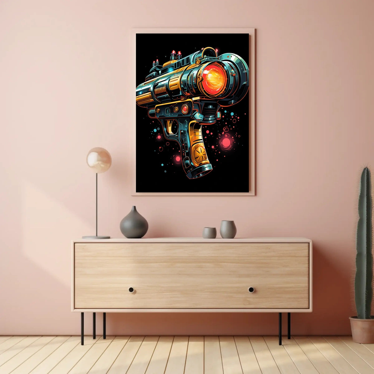 Futuristic Ray Gun Poster
