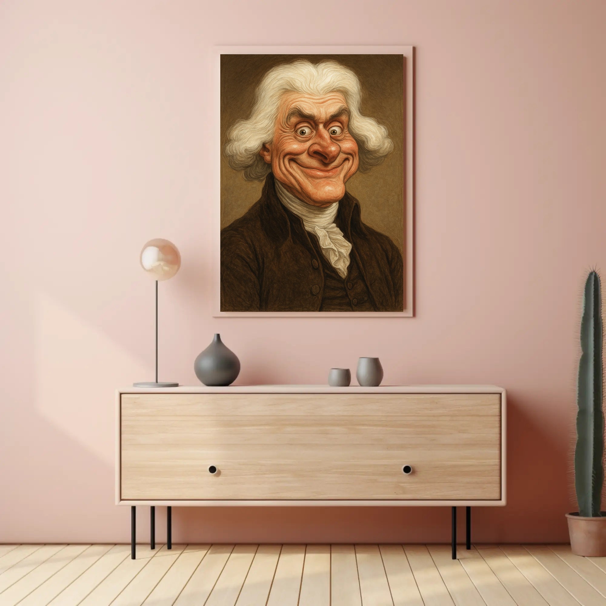 Thomas Jefferson Caricature Poster PosterGoat