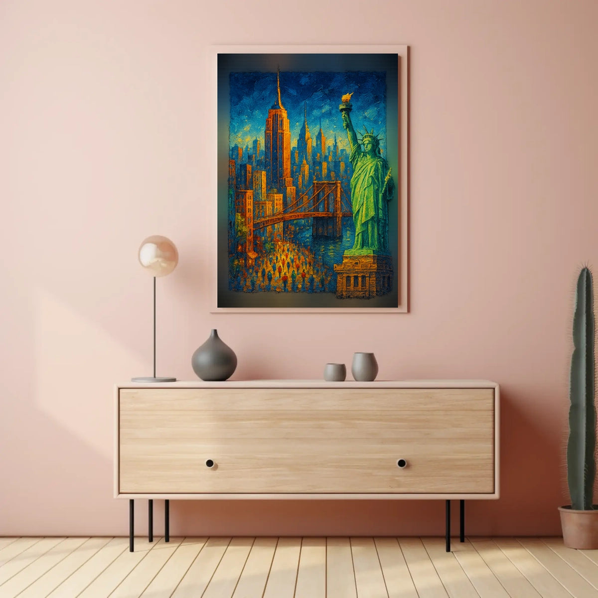 City of Dreams New York Skyline Art Poster