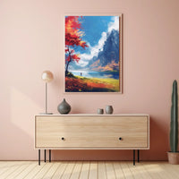 Vintage Car Mid-20th Century Art Deco Poster