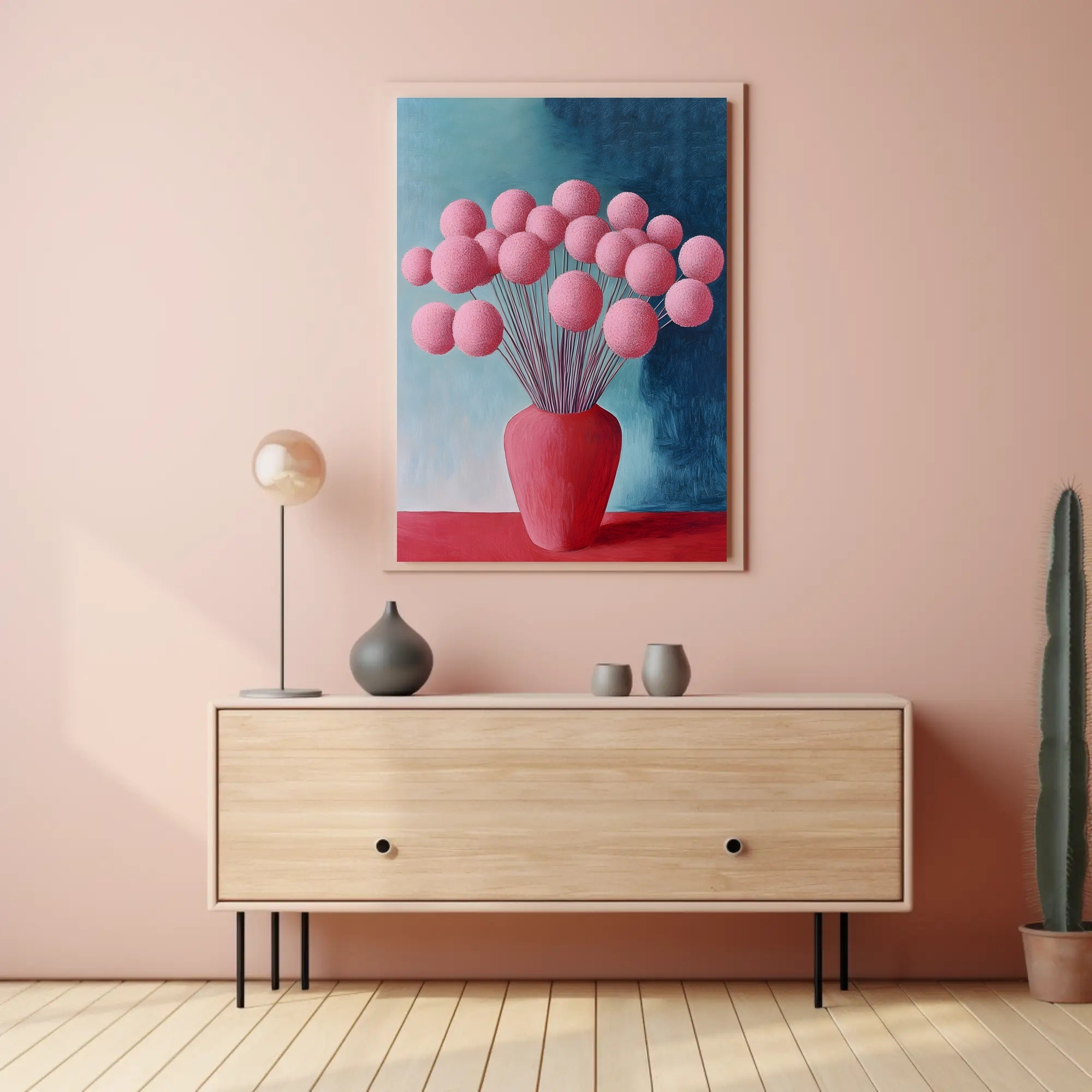 Abstract Floral Arrangement Poster Modern Botanical Print