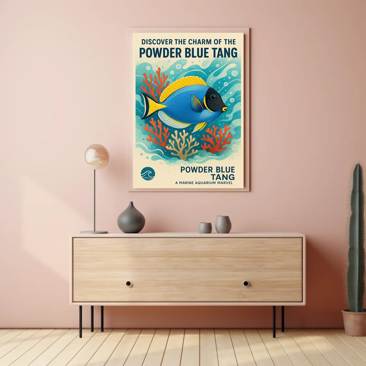 Discover the Charm of the Powder Blue Tang Poster